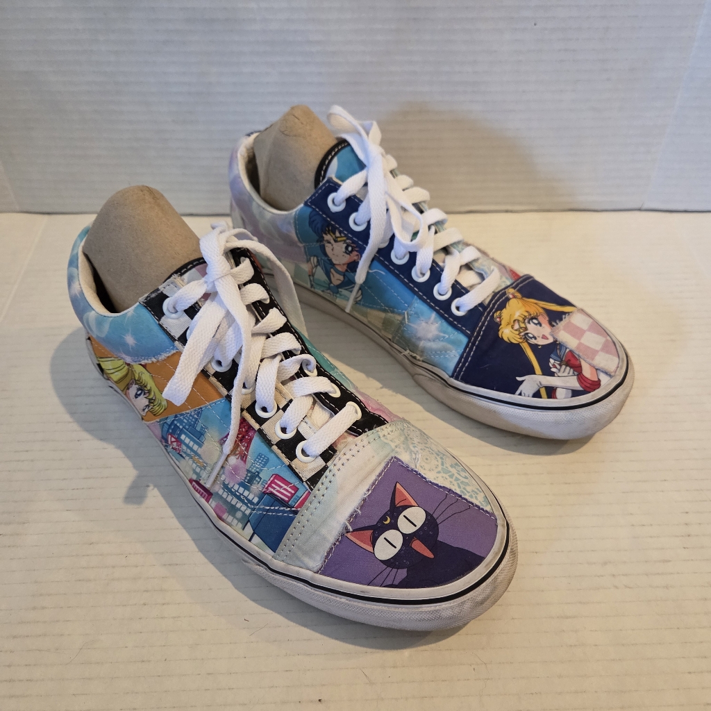 Vans Sailor Moon X Old Skool Pretty Guardian Patchwork Men's Size 10 Anime Y2k